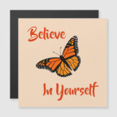 Carte Magnétique Papillon coloré Magnétique (Devant / Derrière)