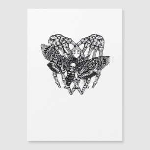 Carte Magnétique Papillon Death's-head Style Classique de Main de S