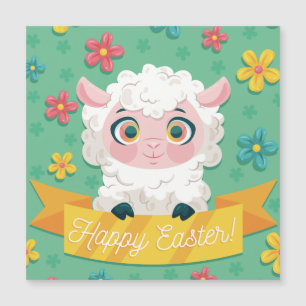 Carte Magnétique Pâques mignonnes