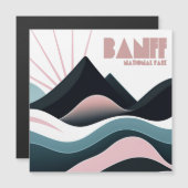 Carte Magnétique Parc national Banff Collines colorées (Devant / Derrière)