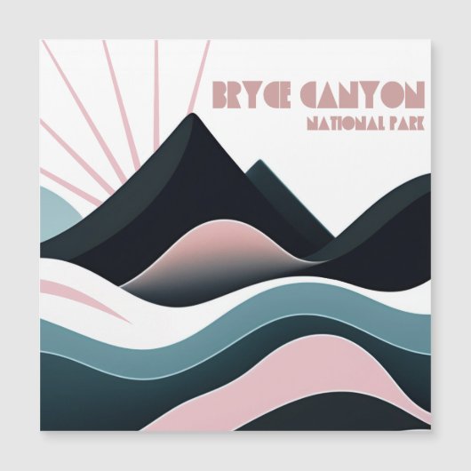 Carte Magnétique Parc national du Canyon Bryce Colour Hills (Devant)