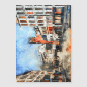 Carte Magnétique Paris, la rue des Abbesses (Devant)