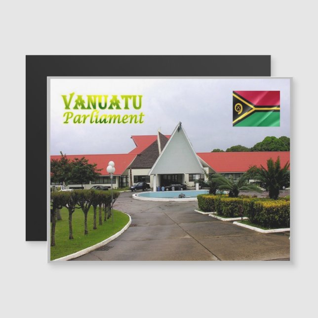 Carte Magnétique Parlement de Vanuatu (Devant / Derrière)