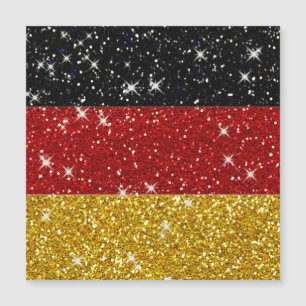 Carte Magnétique Parties scintillant Allemagne Drapeau avec étincel