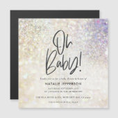 Carte Magnétique Parties scintillant brillant classe oh bébé! (Devant / Derrière)