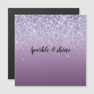 Carte Magnétique Parties scintillant Ombre violet