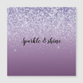 Carte Magnétique Parties scintillant Ombre violet (Devant)
