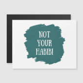 Carte Magnétique Pas ton Habibi (Devant / Derrière)