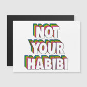 Carte Magnétique Pas votre Habibi (Devant / Derrière)