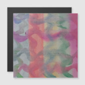 Carte magnétique Pastel Art Abstrait (Devant / Derrière)