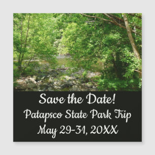 Carte Magnétique Patapsco River View Maryland Nature Photographie