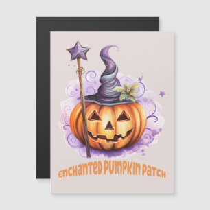 Carte Magnétique Patch Citrouille enchanté - Joli Jack-o’-Lantern