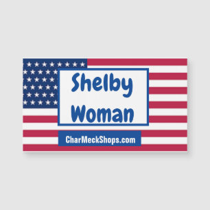 Carte magnétique patriotique Shelby Woman
