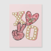 Carte Magnétique Pays occidental Xoxo | Embrous et baisers (Devant)