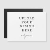 Carte magnétique Paysage 4,25 po x 5,6 po (Devant / Derrière)