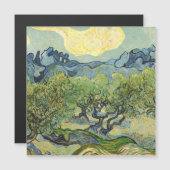 Carte Magnétique Paysage avec Olive Vincent Willem van Gogh (Devant / Derrière)