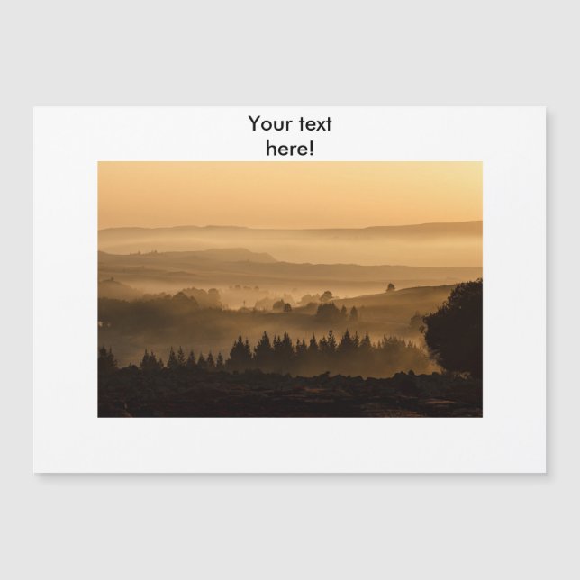 Carte Magnétique Paysage de coucher du soleil (Devant)