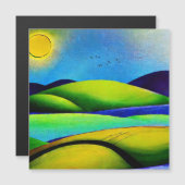 Carte Magnétique Paysage de Green Hills (Devant / Derrière)