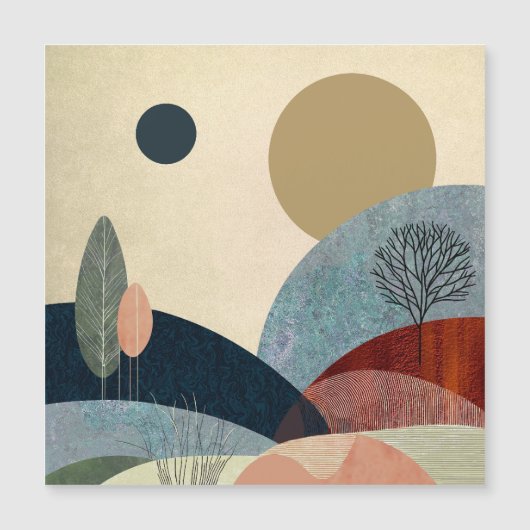 Carte Magnétique Paysage de Imaginaire Hills (Devant)