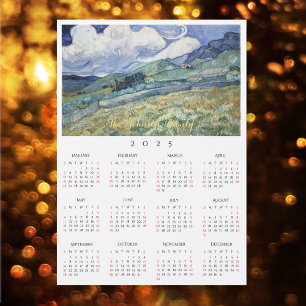 Carte Magnétique Paysage France Vincent Van Gogh Calendrier 2025