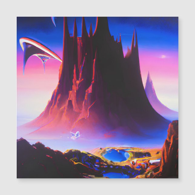 Carte Magnétique Peinture à l'huile Dream World (Devant)