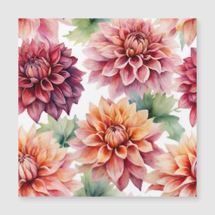 Carte Magnétique Peinture Dahlia
