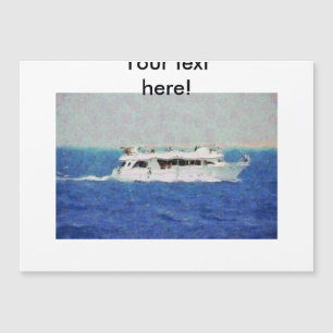 Carte Magnétique Peinture de bateau