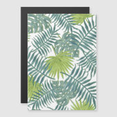 Carte Magnétique Peinture de frondes de palmier Hawaïen (Devant / Derrière)