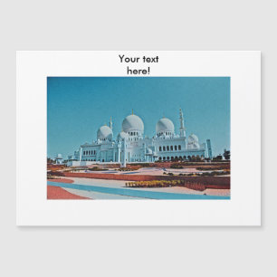 Carte Magnétique Peinture de mosquée d'Abu Dhabi