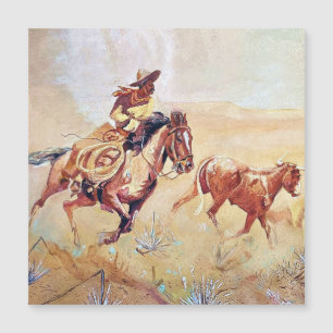 Carte Magnétique Peinture de Vaquero par Eward Borein