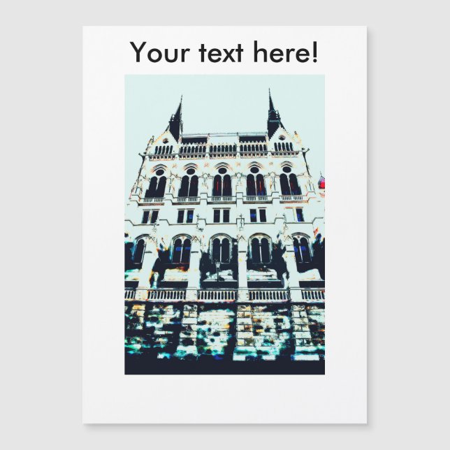 Carte Magnétique Peinture hongroise du Parlement (Devant)