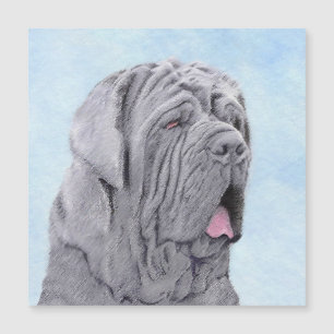 Carte Magnétique Peinture Mastiff Neopolitan - Art Chien original