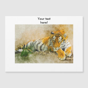 Carte Magnétique Peinture sur tigre