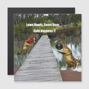 Carte Magnétique Pelouse Bowls Australie Fractionnement Happings, C