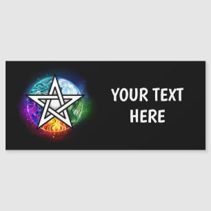 Carte Magnétique pentagramme du Wiccan