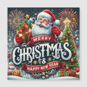Carte Magnétique Père Noël (Devant)