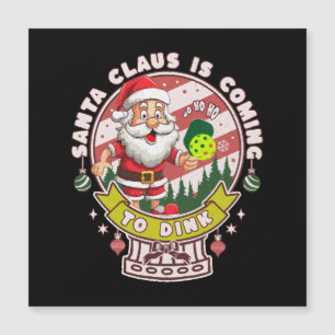 Carte Magnétique Père Noël Pickleball Noël, Funny Père Noël