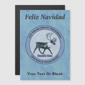 Carte Magnétique Père Noël Polar Sqdn - Subduit - Feliz Navidad (Devant / Derrière)