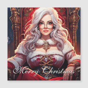 Carte Magnétique Père Noël soeur la plus chaude - Merry XMas 031220