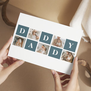 Carte Magnétique Pères de collage modernes Cadeaux Photo et Papa Ve