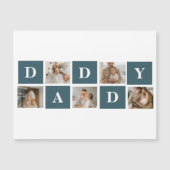 Carte Magnétique Pères de collage modernes Photo et cadeaux Green D (Devant)