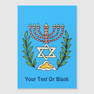 Carte Magnétique Persian Magen David Menorah