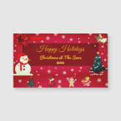Carte Magnétique Personalized Christmas Card with Name  (Devant)