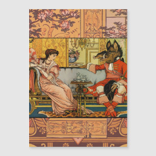 Carte Magnétique Personnages Classiques de Contes de Fées de Beauté