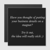 Carte Magnétique Personnalisé, (Devant / Derrière)