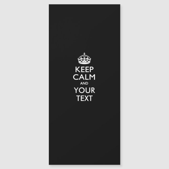 Carte Magnétique Personnalisé KEEP CALM Changer de couleur Arrière  (Devant)