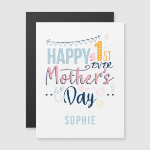 Carte Magnétique Personnalisé Premier jamais mère jour 1ère maman