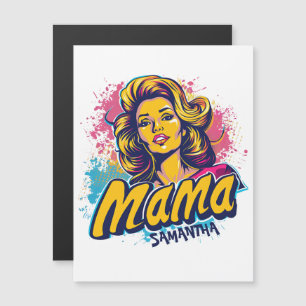 Carte Magnétique Personnalisé Retro Mama Pop Art (14)