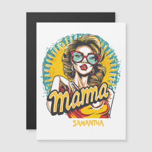 Carte Magnétique Personnalisé Retro Mama Pop Art (17)