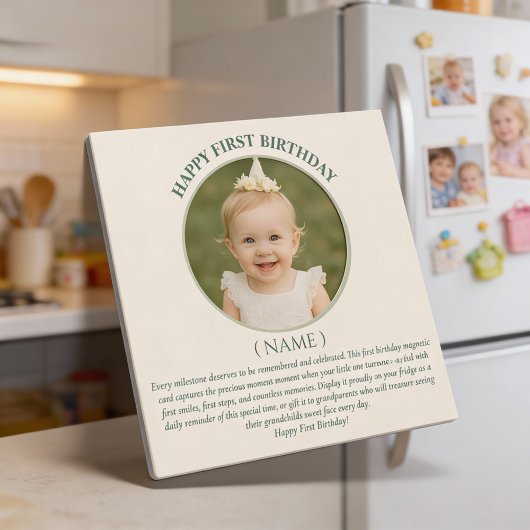 Carte magnétique personnalisée avec photo pour le